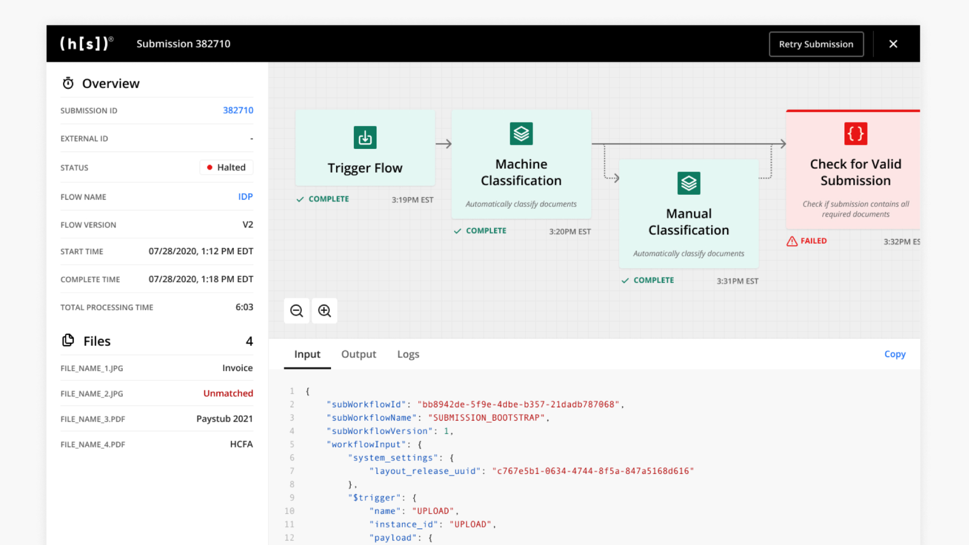 Hyperscience Flow Debugging